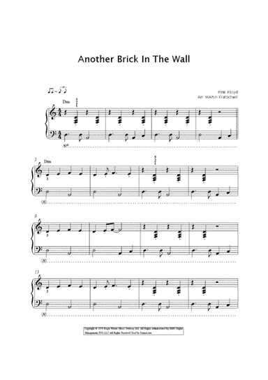 Another Brick In The Wall, Part 2 (arr. Martin Kratochwil)