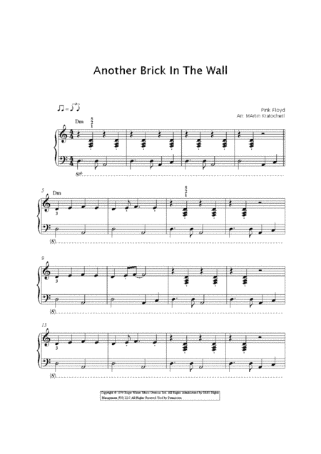 Another Brick In The Wall, Part 2 (arr. Martin Kratochwil)