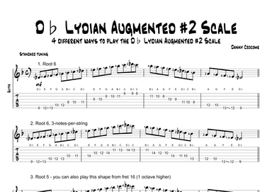 Db Lydian Augmented #2 Scale (4 Ways to Play)