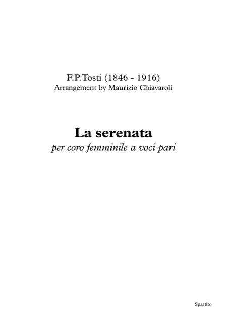 La serenata (arr. Maurizio Chiavaroli)