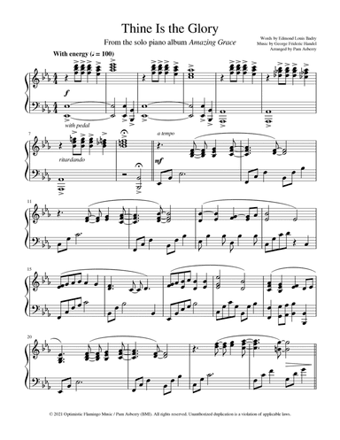 Thine Is the Glory (arr. Pam Asberry)