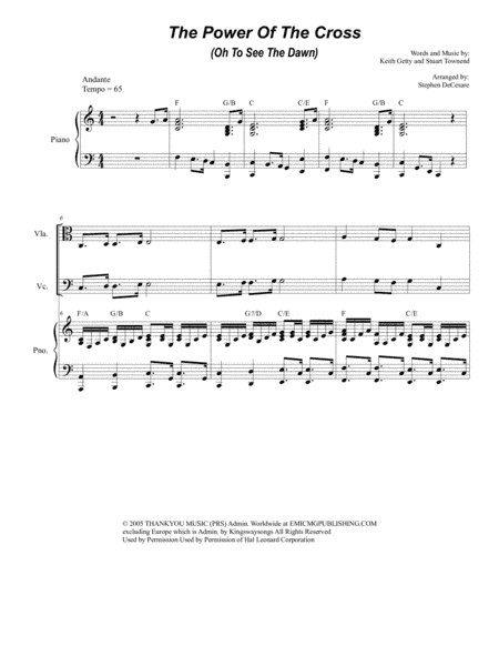 The Power Of The Cross (Oh To See The Dawn) (arr. Stephen DeCesare)