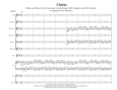 Clocks (arr. Nico Mendoza)