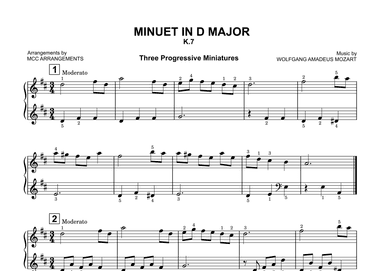 Minuet in D Major (arr. MCC Arrangements)