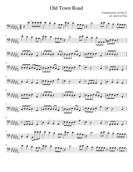 Old Town Road (remix) (arr. Jarett LeVan)