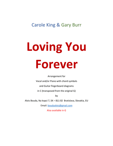Loving You Forever (arr. Alois Bouda)