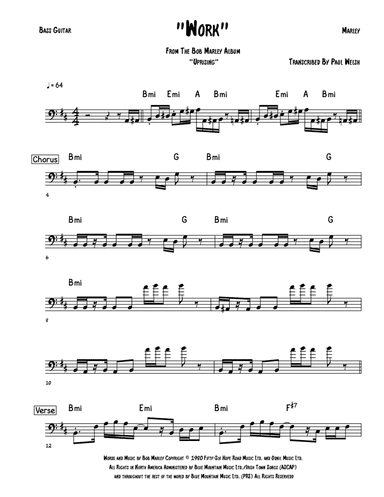 Work (arr. Accubass)