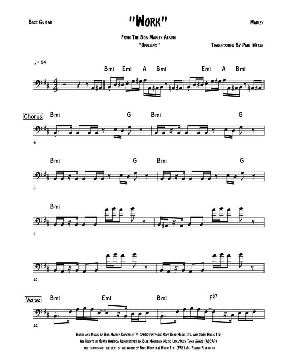 Work (arr. Accubass)