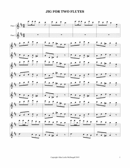Jig for two flutes