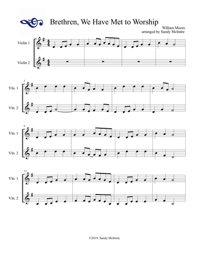 Brethren, We Have Met to Worship (arr. Sandy McIntire)