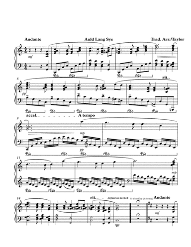Auld Lang Syne (arr. Paul Taylor)