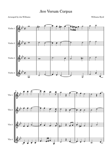 Ave Verum Corpus (arr. Joe Williams)