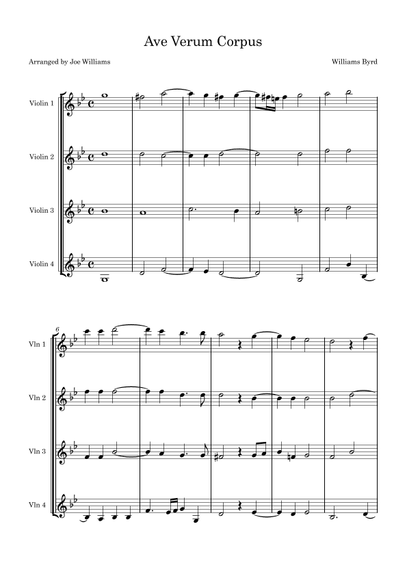Ave Verum Corpus (arr. Joe Williams)