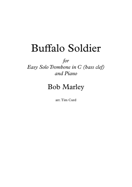 Buffalo Soldier (arr. Tim Curd.)