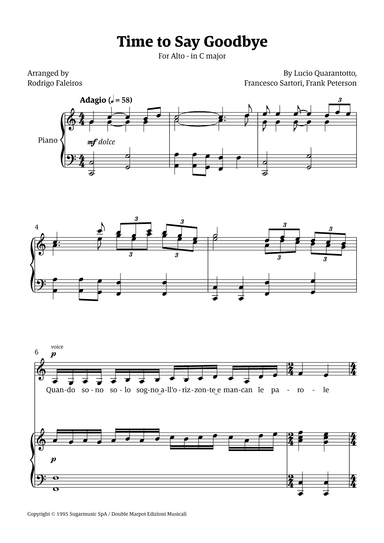 Time To Say Goodbye (arr. Rodrigo Faleiros)
