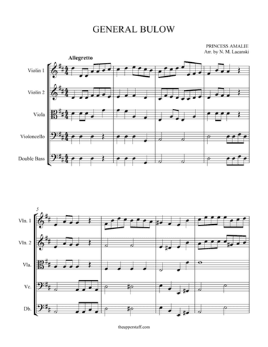 General Bulow (Easy) (arr. Nick Lacanski)