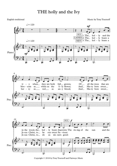 The Holly and the Ivy (SATB)