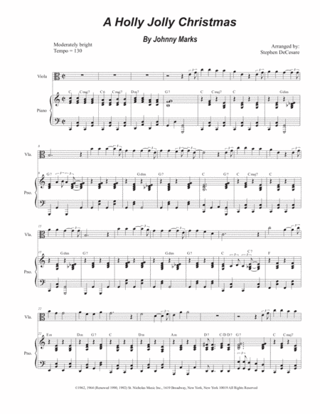 A Holly Jolly Christmas (arr. Stephen DeCesare)
