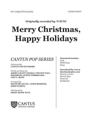 Merry Christmas, Happy Holidays (arr. Cantus Youth Choirs Publishing)