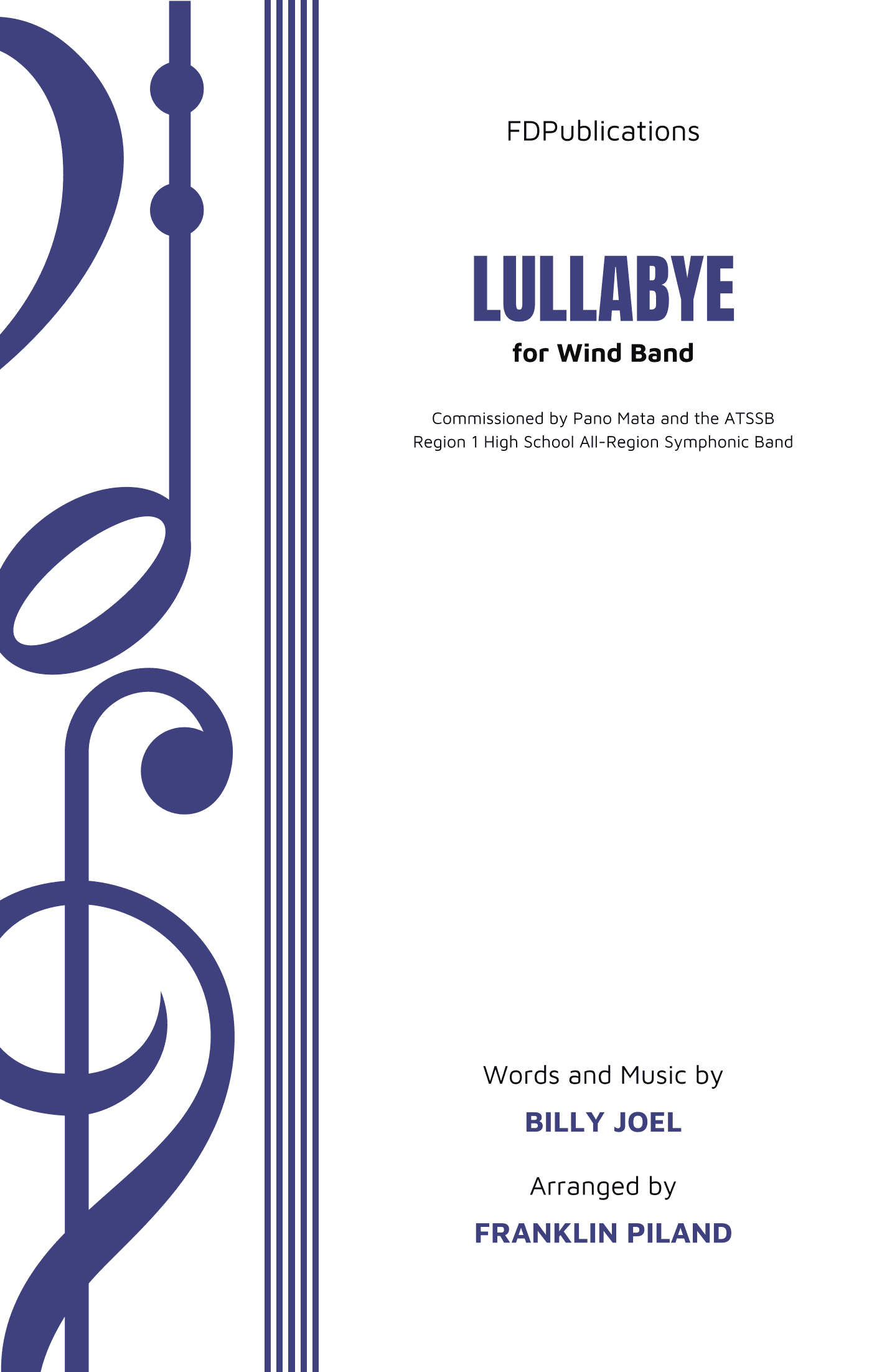 Lullabye (goodnight, My Angel) (arr. Franklin Piland)