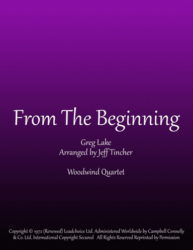 From The Beginning (arr. Jeff Tincher)