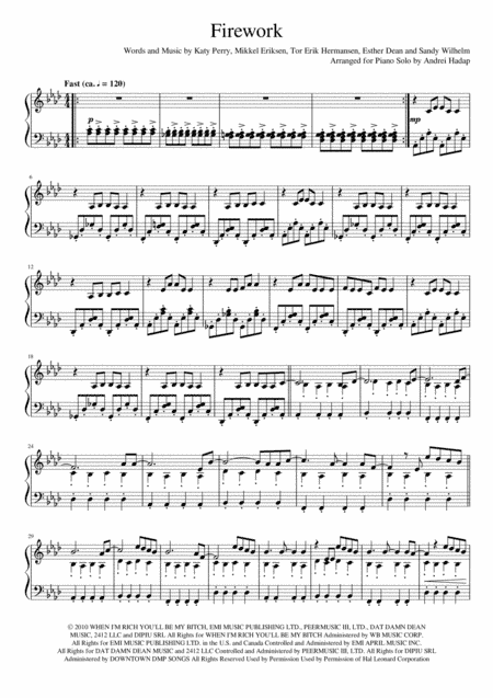 Firework (arr. Andrei Hadap)