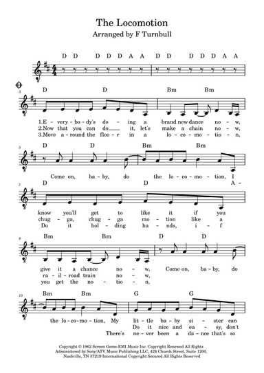 The Loco-motion (arr. F Turnbull)