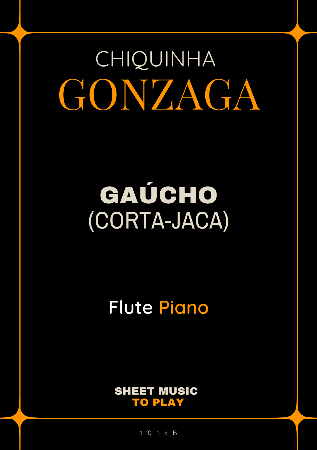 Gaúcho (Corta-Jaca) - Flute and Piano - W/Chords (Full Score and Parts) (arr. César Madeira)