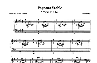 A View To A Kill (cues) (arr. jeff siesser)