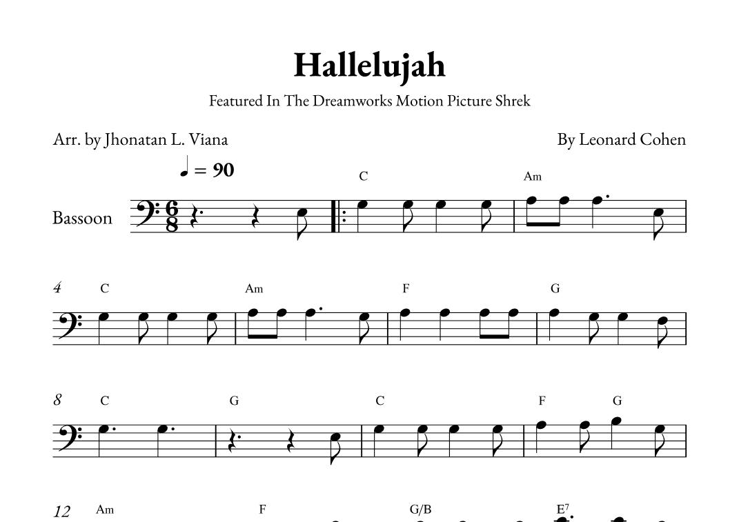 Hallelujah (arr. Jhonatan Lucio Viana)