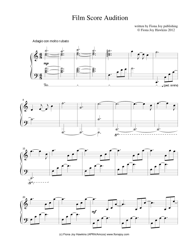 Film Score Audition