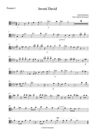 Inveni David (Anton Bruckner) Posaunenquartett (arr. Daniel Neumann)