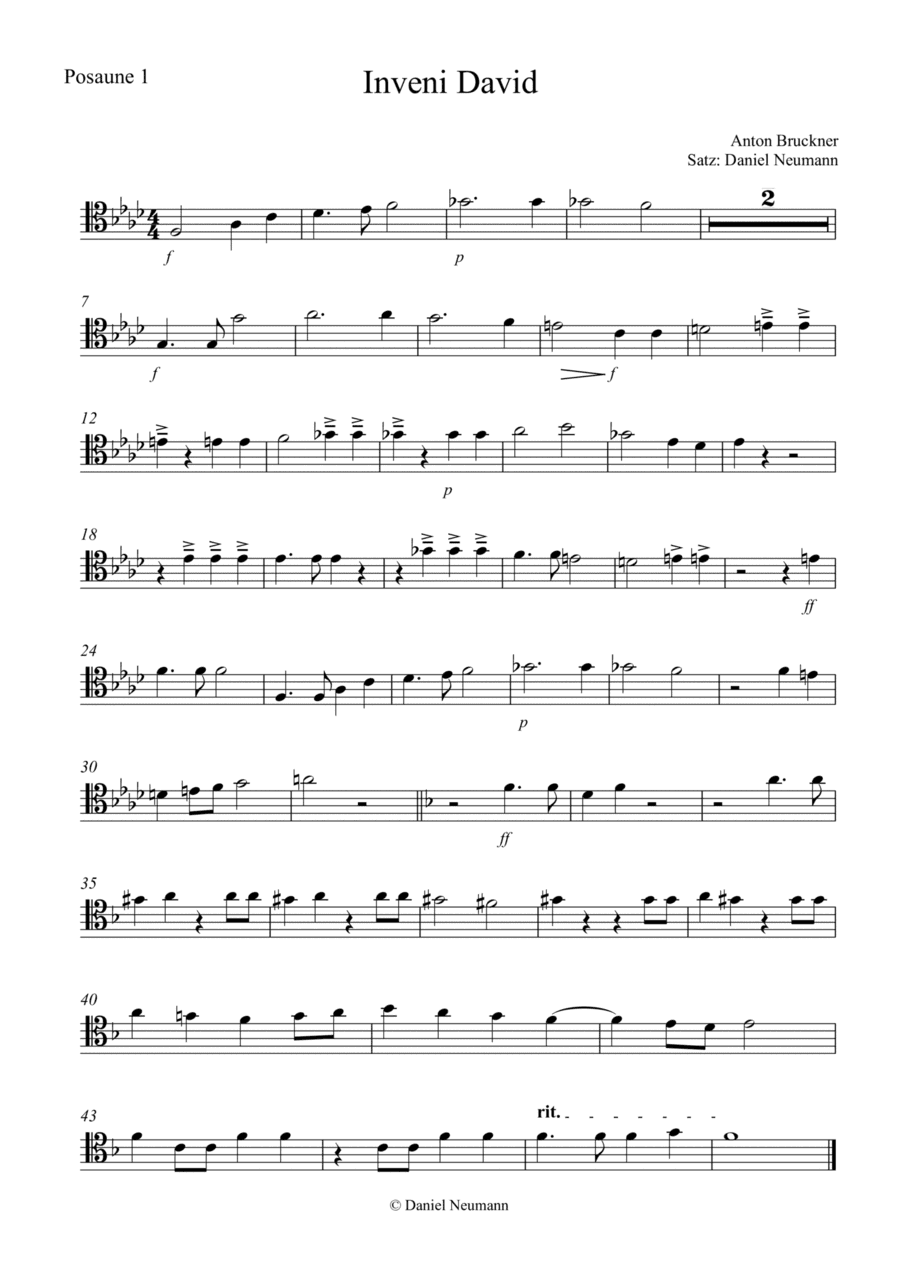 Inveni David (Anton Bruckner) Posaunenquartett (arr. Daniel Neumann)