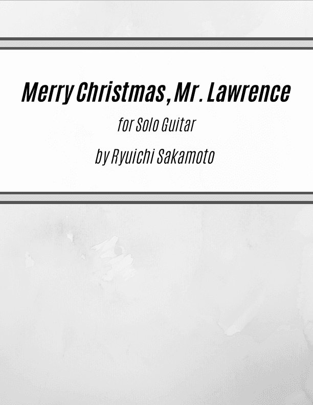 Merry Christmas Mr Lawrence - Somewhere (arr. Kenneth Pasciak)