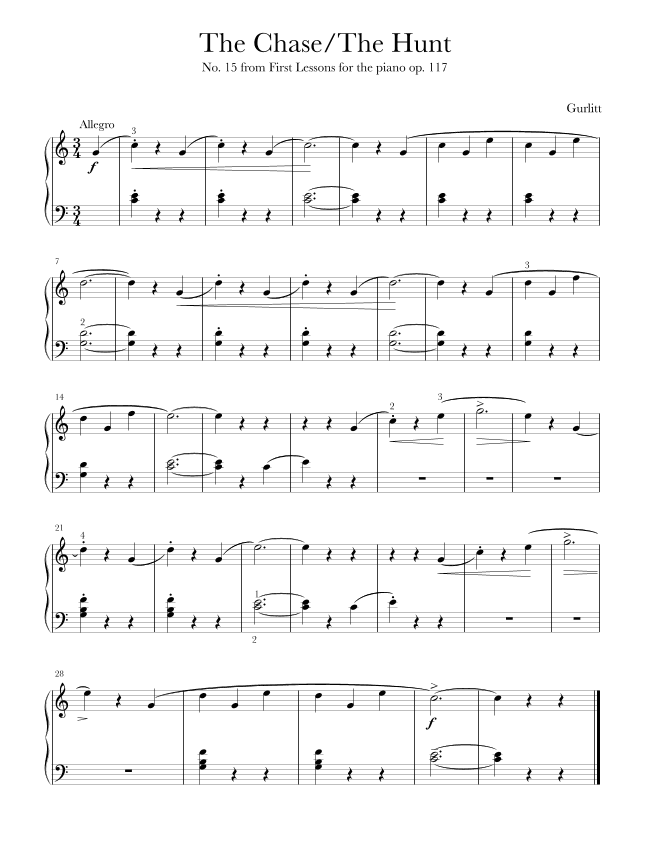 The Chase/The Hunt (arr. T. Ling)