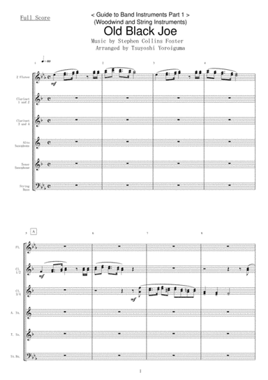 Old Black Joe (arr. Tsuyoshi Yoroiguma)