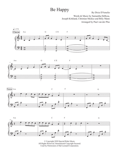 Be Happy (arr. Paul van der Plas)