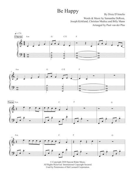 Be Happy (arr. Paul van der Plas)