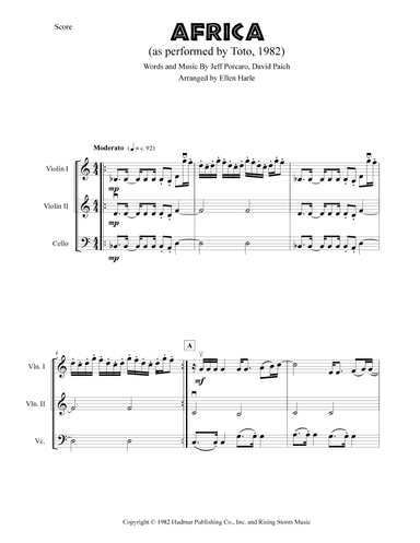 Africa (arr. Ellen Harle)