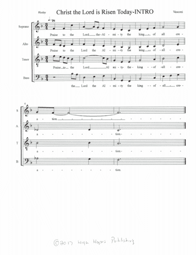Christ the Lord Is Risen Today (arr. Eugene Vasconi)