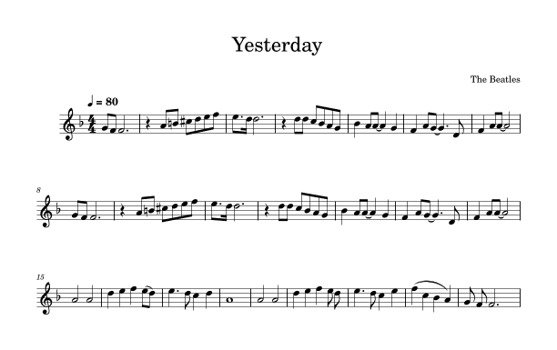 Yesterday (arr. Julia Mills)