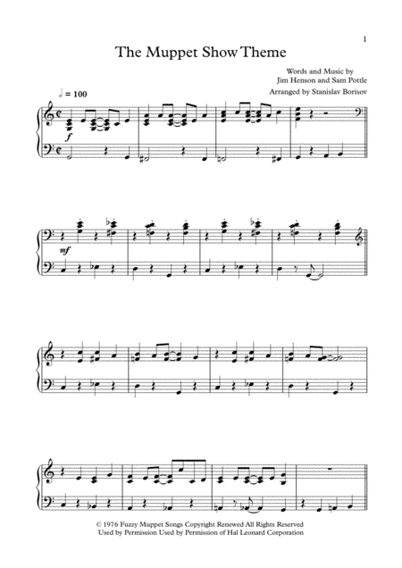 The Muppet Show Theme (arr. Stanislav Borisov)