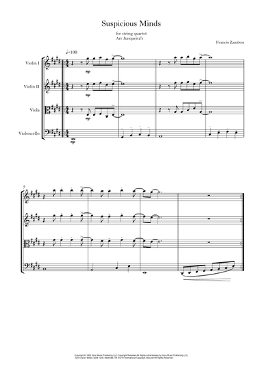 Suspicious Minds (arr. Junqueira's)