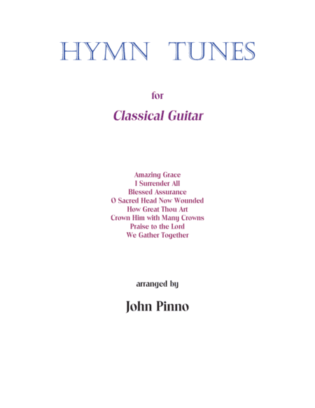 Hymn Tunes for classical guitar (arr. John Pinno)