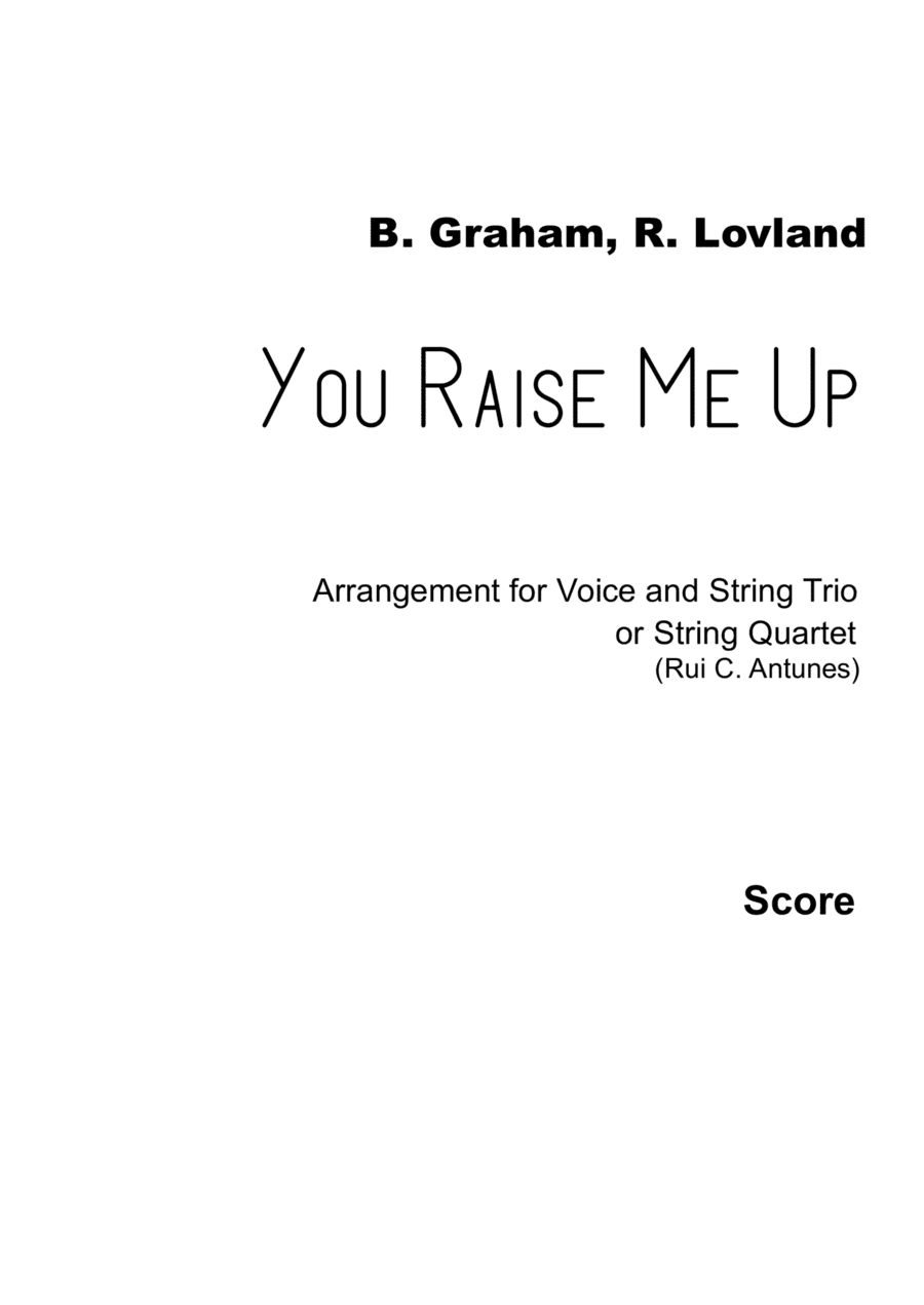 You Raise Me Up (arr. Rui C. Antunes)