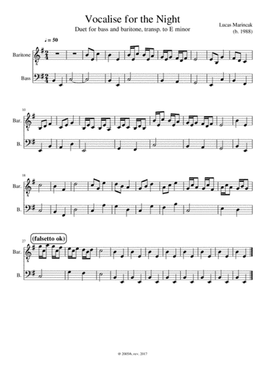 Vocalise for the Night (alternative version)