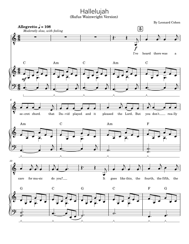 Hallelujah (arr. poon)