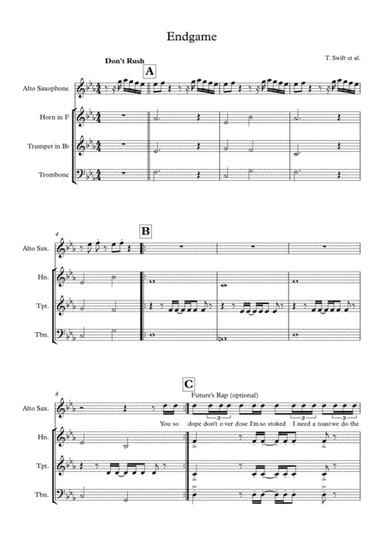 End Game (arr. Michael O'Donnell)