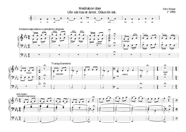Meditation über "Ubi caritas et amor, Deus ibi est"