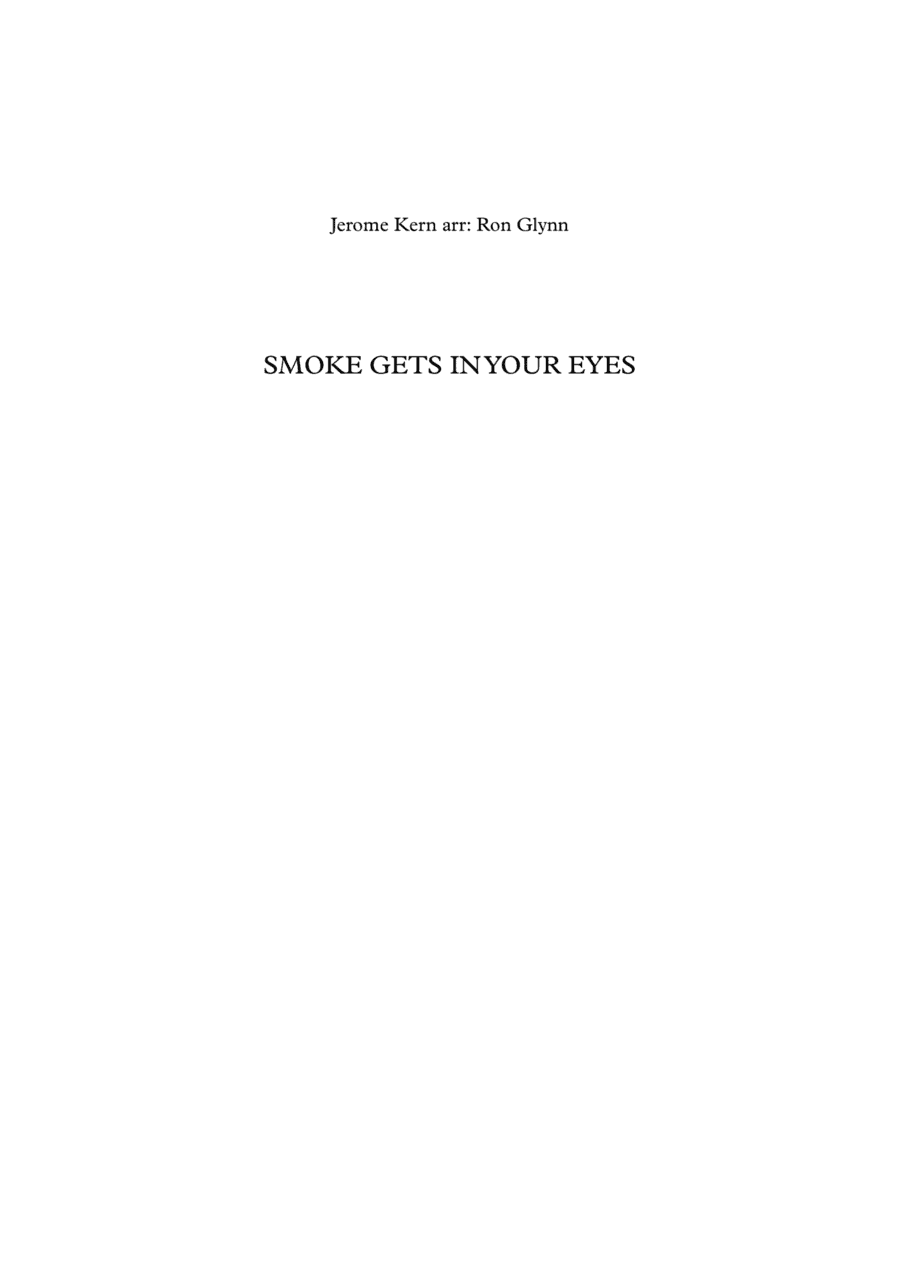 Smoke Gets In Your Eyes (instrumental Only) (arr. Ron Glynn)